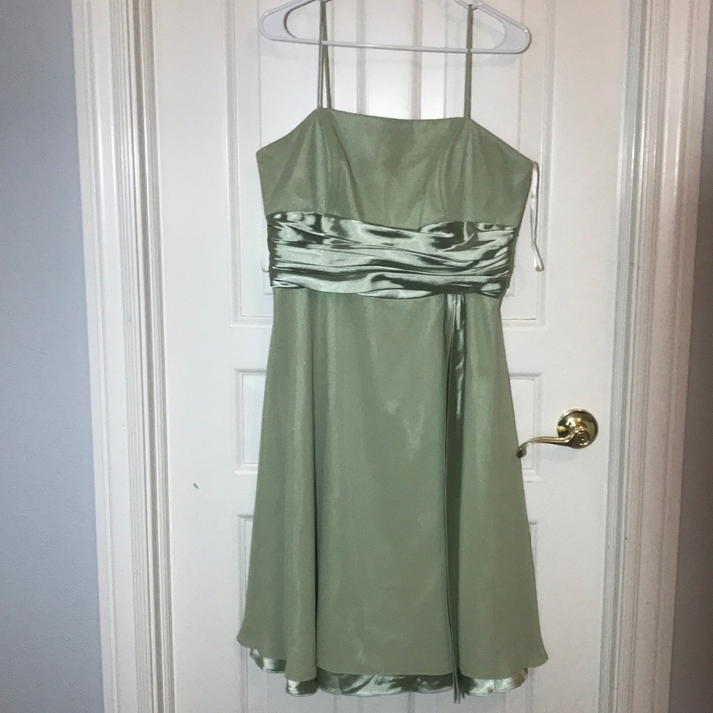 Ellen Green Silky Dress
